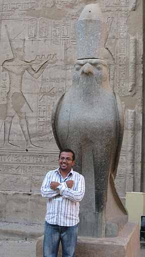 Le temple de Horus à  Edfou