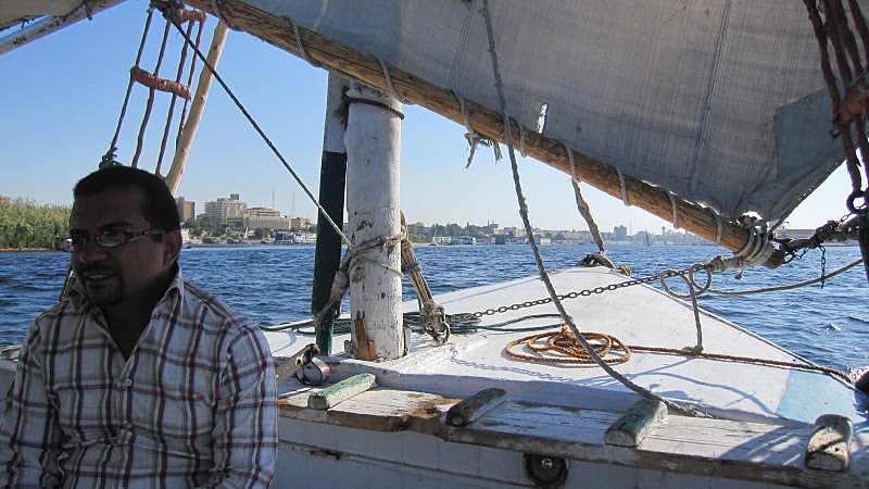 Felouke sur le Nile à Assouan